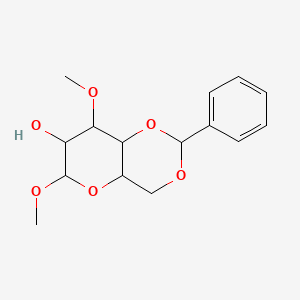 molecular formula C15H20O6 B1653967 6,8-Dimethoxy-2-phenyl-4,4a,6,7,8,8a-hexahydropyrano[3,2-d][1,3]dioxin-7-ol CAS No. 20770-95-0