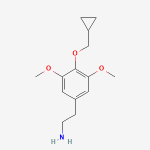 molecular formula C14H21NO3 B1653969 Cyclopropylmescaline CAS No. 207740-23-6