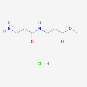 molecular formula C7H15ClN2O3 B1653971 Methyl 3-(3-aminopropanamido)propanoate hydrochloride CAS No. 207857-24-7