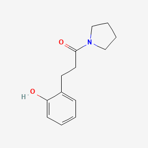 Pyrrolidine, 1-(o-hydroxyhydrocinnamoyl)-
