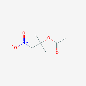 molecular formula C6H11NO4 B1653983 (2-Methyl-1-nitropropan-2-yl) acetate CAS No. 20867-84-9