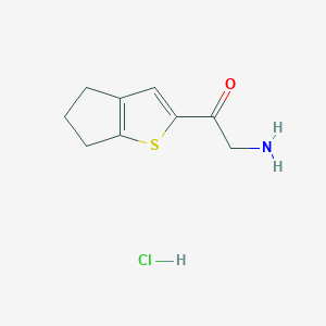 2-Amino-1-(5,6-dihydro-4H-cyclopenta[b]thiophen-2-yl)ethanone;hydrochloride