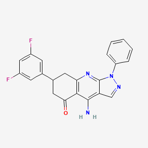 4-amino-7-(3,5-difluorophenyl)-1-phenyl-1,6,7,8-tetrahydro-5H-pyrazolo[3,4-b]quinolin-5-one
