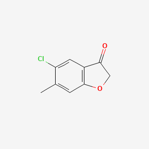 molecular formula C9H7ClO2 B1653991 5-Chloro-6-methyl-3-[2h]-benzofuranone CAS No. 20895-50-5