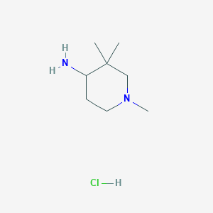 molecular formula C8H19ClN2 B1653992 1,3,3-Trimethylpiperidin-4-amine hcl CAS No. 2089650-00-8