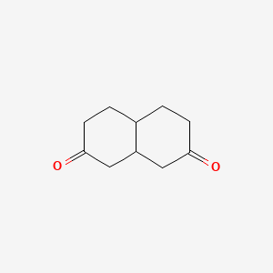 molecular formula C10H14O2 B1653995 Hexahydro-2,7(1H,3H)-naphthalenedione CAS No. 20917-92-4