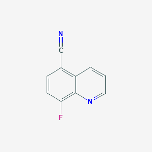 molecular formula C10H5FN2 B1653997 8-Fluoroquinoline-5-carbonitrile CAS No. 2092000-25-2