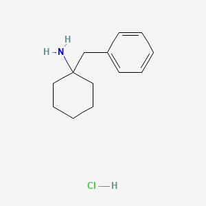 molecular formula C13H20ClN B1654002 Cyclohexylamine, 1-benzyl-, hydrochloride CAS No. 20937-30-8