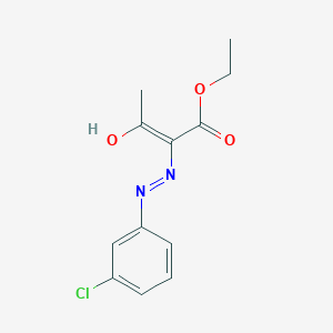 molecular formula C12H13ClN2O3 B1654012 Ethyl 2-[2-(3-chlorophenyl)hydrazinylidene]-3-oxobutanoate CAS No. 20954-21-6