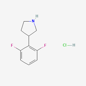 molecular formula C10H12ClF2N B1654015 3-(2,6-Difluorophenyl)pyrrolidine hydrochloride CAS No. 2095409-58-6