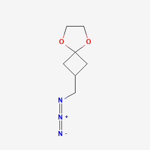 molecular formula C7H11N3O2 B1654023 2-(Azidomethyl)-5,8-dioxaspiro[3.4]octane CAS No. 2095410-81-2