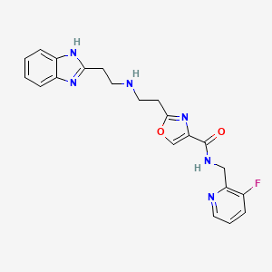 molecular formula C21H21FN6O2 B1654027 Vamifeport CAS No. 2095668-10-1