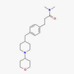 N,N-dimethyl-3-{4-[(1-tetrahydro-2H-pyran-4-yl-4-piperidyl)methyl]phenyl}propanamide