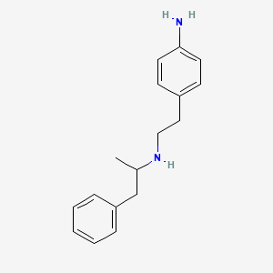 molecular formula C17H22N2 B1654061 4-{2-[(1-Phenylpropan-2-yl)amino]ethyl}aniline CAS No. 20977-36-0
