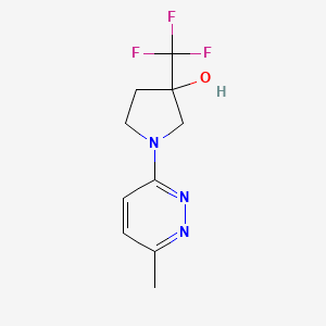 1-(6-Methylpyridazin-3-yl)-3-(trifluoromethyl)pyrrolidin-3-ol