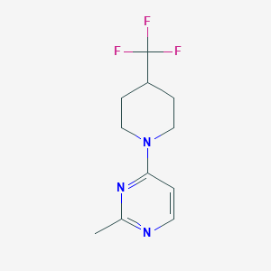 2-Methyl-4-[4-(trifluoromethyl)piperidin-1-yl]pyrimidine