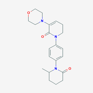 1-(4-(2-Methyl-6-oxopiperidin-1-yl)phenyl)-3-morpholino-5,6-dihydropyridin-2(1H)-one