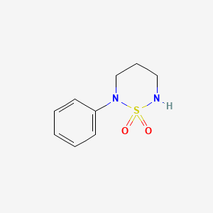 molecular formula C9H12N2O2S B1654090 2-苯基-1,2,6-噻二嗪烷 1,1-二氧化物 CAS No. 210046-95-0