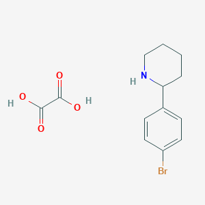 2-(4-Bromophenyl)piperidine;oxalic acid