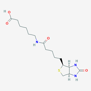 B016541 6-[5-(2-Oxo-hexahydro-thieno[3,4-D]imidazol-4-YL)-pentanoylamino]-hexanoic acid CAS No. 72040-64-3