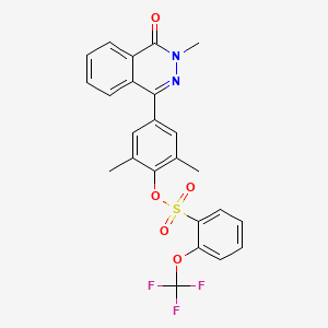 [2,6-Dimethyl-4-(3-methyl-4-oxophthalazin-1-yl)phenyl] 2-(trifluoromethoxy)benzenesulfonate