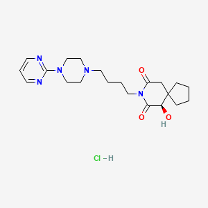molecular formula C21H32ClN5O3 B1654128 6-Hydroxybuspirone hydrochloride, (6R)- CAS No. 2108486-86-6