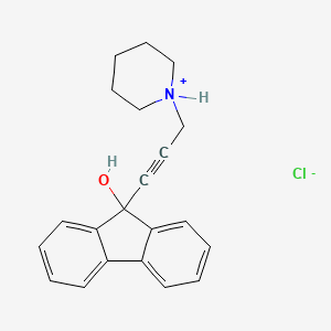 9-(3-Piperidino-1-propynyl)fluoren-9-ol hydrochloride