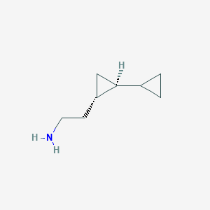 molecular formula C8H15N B1654180 2-[(1S,2S)-2-Cyclopropylcyclopropyl]ethanamine CAS No. 2126143-37-9