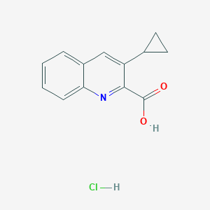 3-Cyclopropylquinoline-2-carboxylic acid hydrochloride