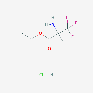 Ethyl 2-amino-3,3,3-trifluoro-2-methylpropanoate hydrochloride