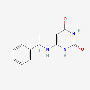 2,4(1H,3H)-Pyrimidinedione, 6-[(1-phenylethyl)amino]-