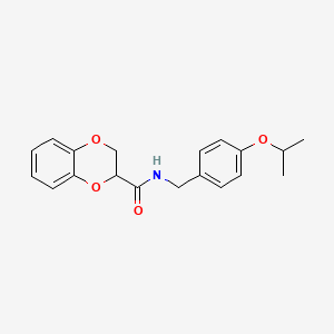 N-[4-(propan-2-yloxy)benzyl]-2,3-dihydro-1,4-benzodioxine-2-carboxamide