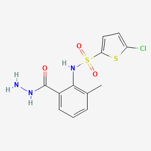 5-Chloro-N-[2-(hydrazinecarbonyl)-6-methylphenyl]thiophene-2-sulfonamide