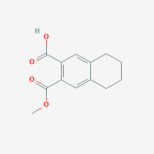 molecular formula C13H14O4 B1654223 3-(Methoxycarbonyl)-5,6,7,8-tetrahydronaphthalene-2-carboxylic acid CAS No. 2140326-69-6