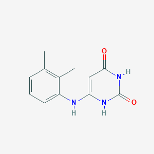 molecular formula C12H13N3O2 B1654227 6-(2,3-Dimethyl-phenylamino)-1H-pyrimidine-2,4-dione CAS No. 21416-57-9