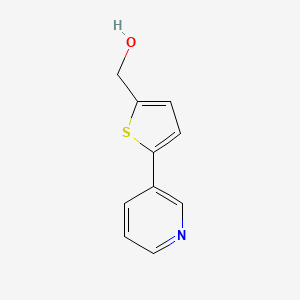 molecular formula C10H9NOS B1654256 2-Thiophenemethanol, 5-(3-pyridinyl)- CAS No. 217188-15-3