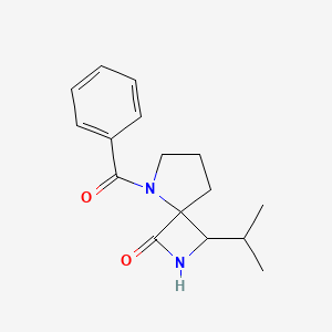 molecular formula C16H20N2O2 B1654260 5-Benzoyl-1-propan-2-yl-2,5-diazaspiro[3.4]octan-3-one CAS No. 2174001-45-5