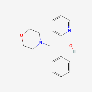 molecular formula C17H20N2O2 B1654263 2-Morpholin-4-yl-1-phenyl-1-pyridin-2-ylethanol CAS No. 21748-59-4
