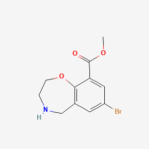 molecular formula C11H12BrNO3 B1654271 Methyl 7-bromo-2,3,4,5-tetrahydro-1,4-benzoxazepine-9-carboxylate CAS No. 2177266-71-4