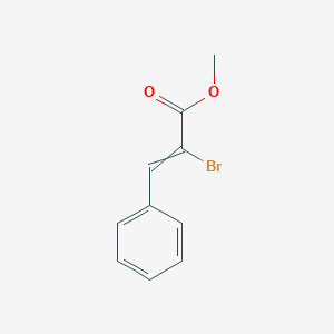 molecular formula C10H9BrO2 B1654276 2-Propenoic acid, 2-bromo-3-phenyl-, methyl ester CAS No. 21788-35-2