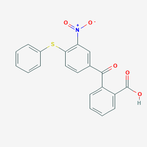 molecular formula C20H13NO5S B1654279 2-(3-Nitro-4-phenylsulfanylbenzoyl)benzoic acid CAS No. 218157-35-8