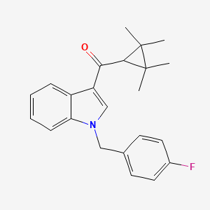molecular formula C23H24FNO B1654284 (1-(4-fluorobenzyl)-1H-indol-3-yl)(2,2,3,3-tetramethylcyclopropyl)methanone CAS No. 2185863-15-2