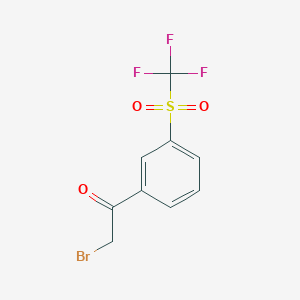 3-[(Trifluoromethyl)sulfonyl]phenacyl bromide