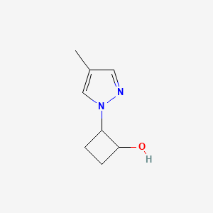 2-(4-methyl-1H-pyrazol-1-yl)cyclobutan-1-ol