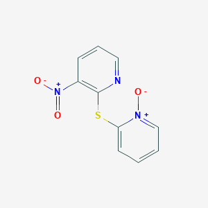molecular formula C10H7N3O3S B1654295 2-[(3-Nitro-2-pyridyl)thio]pyridinium-1-olate CAS No. 219618-92-5