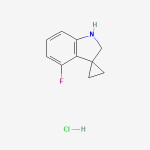 4'-Fluorospiro[cyclopropane-1,3'-indoline] hydrochloride
