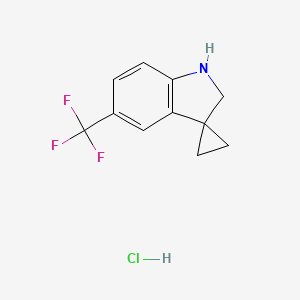 5'-(Trifluoromethyl)-1',2'-dihydrospiro[cyclopropane-1,3'-indole]hydrochloride