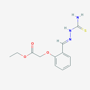 ethyl 2-[2-[(E)-(carbamothioylhydrazinylidene)methyl]phenoxy]acetate