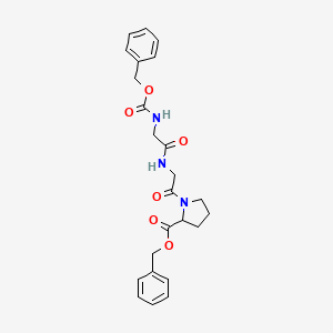 molecular formula C24H27N3O6 B1654320 Benzyl N-[(benzyloxy)carbonyl]glycylglycylprolinate CAS No. 22049-31-6