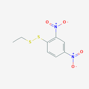 molecular formula C8H8N2O4S2 B1654323 Disulfide, 2,4-dinitrophenyl ethyl CAS No. 22057-41-6